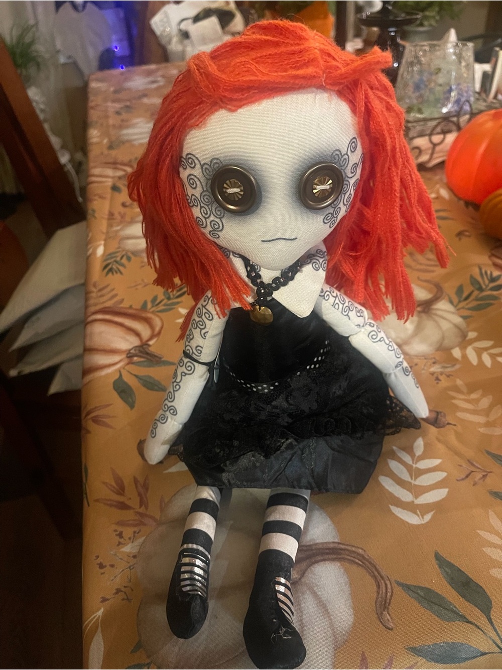 Overjoyed Boutique Gothic girl plush doll